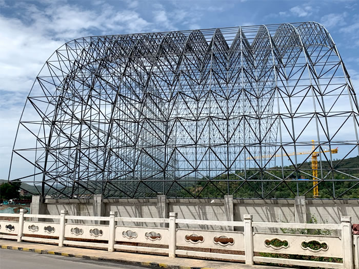 临夏山寨矿储煤棚网架